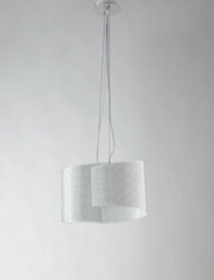 Luminosa Lighting Luminosa Joyce 2 Light Pendant Ceiling Light White 45X22X25Cm - thumbnail 2