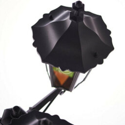 Outdoor Lantern Lamp Post Matt Black & Glass 2.3M Tall 3 Light Garden Bollard - thumbnail 5