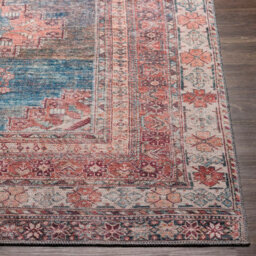 Livabliss Colin-Washable Brown Grey Blue Traditionnal Vintage Boho Living Dining Rug 200 X 275 Cm Easy Care, Non Shedding - thumbnail 5