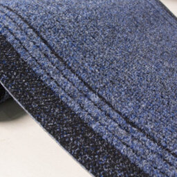 Loomed Navy Hard Wearing Non Slip Cut To Measure Runner Utility Mat 66Cm Wide (2Ft 2In W X 22Ft L) - thumbnail 5