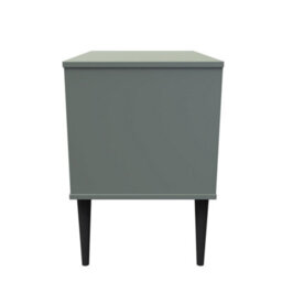 Fuji 2 Drawer Midi Bedside Cabinet In Reed Green (Ready Assembled) - thumbnail 2