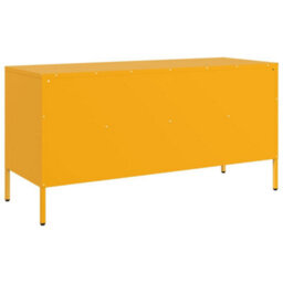 Berkfield Tv Cabinet Mustard Yellow 100.5X39X50.5 Cm Steel - thumbnail 8