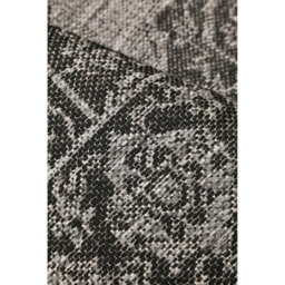 Melrose County Sisal Inspired Traditional Medallion Small Black Non-Slip Area Rug 080/150Cm - thumbnail 2