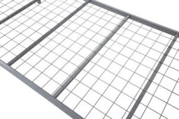 Mattress Guru Lynton Silver Metal 3Ft Bunk Bed With Mesh Base And Guardrail, Splits Into 2 Singles - thumbnail 3