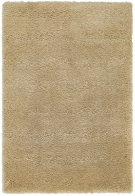 Sand Shaggy Modern Plain Rug For Bedroom & Living Room -200Cm X 290Cm - image 1