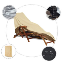 Sun Lounger Cover, Protective Cover For Garden Balcony Chair, Beach Chair 208X76X79Cm - thumbnail 4