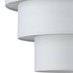 First Choice Lighting Set Of 2 Barty - White 38Cm Tiered Pendant Shades - thumbnail 4