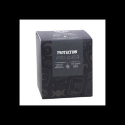 Protection Frankincense & Myrrh Scented Candle Black Glass Spell Candle - thumbnail 4