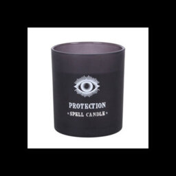 Protection Frankincense & Myrrh Scented Candle Black Glass Spell Candle - thumbnail 3