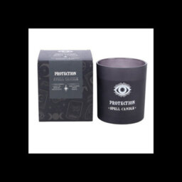 Protection Frankincense & Myrrh Scented Candle Black Glass Spell Candle - thumbnail 2