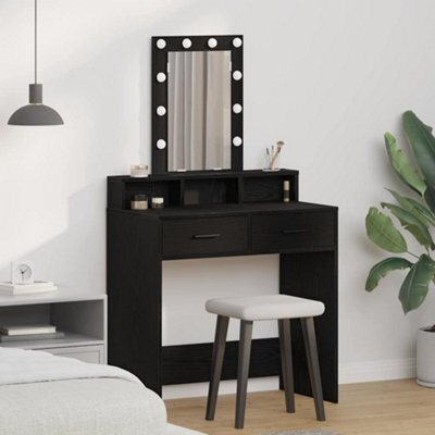 Walplus Dressing Table Black 79 X 41 X 140 Cm Engineered Wood - image 1