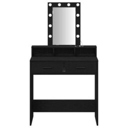 Walplus Dressing Table Black 79 X 41 X 140 Cm Engineered Wood - thumbnail 5