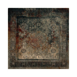 RugsX Wool Carpet Omega Mamluk Square - Rosette Vintage Emerald 135X135 Cm - thumbnail 2