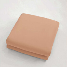 Ameha King Plain Dyed Fitted Sheet 40Cm- Extra Deep Pocket Peach Fitted Bed Sheets Soft Microfiber Bedding Sheet 152X200 Cm - thumbnail 8