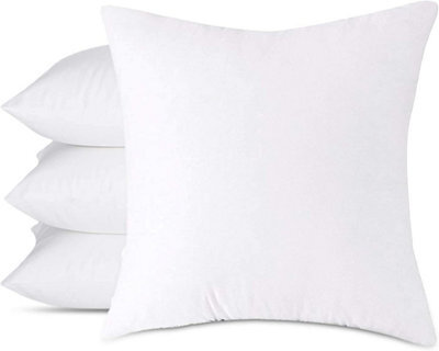 Homes & Linen Cushion Inner Pads Square Insert Fillers- Pack Of 4 Anti-Allergy Cushion Stuffer Inserts 14X14