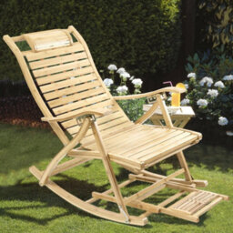 Sturdy Sunlounger Recliner Chair Backrest Adjustable Leisure Chair Fr Home Relax - thumbnail 4