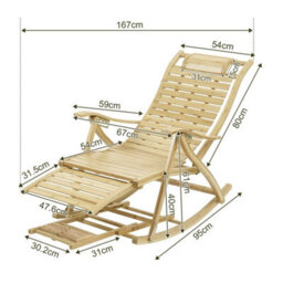 Sturdy Sunlounger Recliner Chair Backrest Adjustable Leisure Chair Fr Home Relax - thumbnail 3