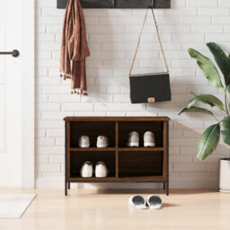 Berkfield Shoe Cabinet Brown Oak 69X35X50 Cm Engineered Wood