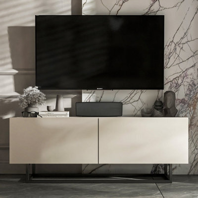 Heze Furniture Enjoy Minimalist Wall-Mounted Tv Unit 120Cm - Cashmere - image 1