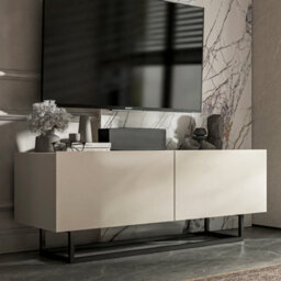 Heze Furniture Enjoy Minimalist Wall-Mounted Tv Unit 120Cm - Cashmere - thumbnail 2