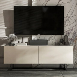 Heze Furniture Enjoy Minimalist Wall-Mounted Tv Unit 120Cm - Cashmere - thumbnail 1