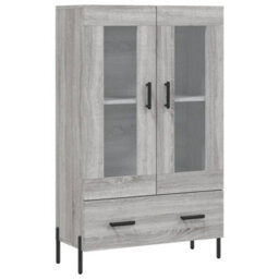 Berkfield Highboard Grey Sonoma 69.5X31X115 Cm Engineered Wood - thumbnail 2