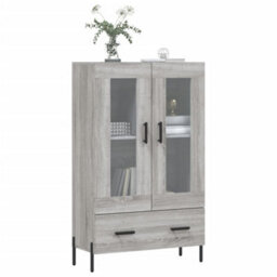 Berkfield Highboard Grey Sonoma 69.5X31X115 Cm Engineered Wood - thumbnail 3