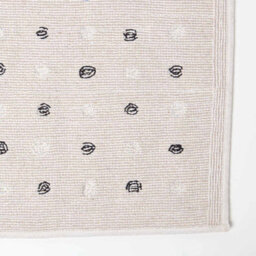 Homescapes Black And White 100% Cotton Bath Mat Tufted Polka Dot Design, 50 X 80 Cm - thumbnail 4