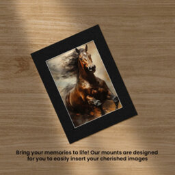 Ak Frames 12X16 Black Picture Mounts To Fit A4 Aperture Size - Mount Board Only (No Frame Included) - thumbnail 5