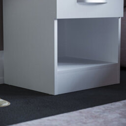 Lassic Vida Designs Hulio White 1 Drawer Bedside Cabinet (H)470mm (W)400mm (D)360mm - thumbnail 5