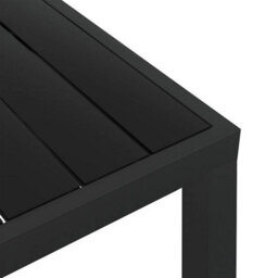 Walplus Garden Table Black 80X80X74 Cm Aluminium And Wpc - thumbnail 4