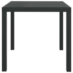 Walplus Garden Table Black 80X80X74 Cm Aluminium And Wpc - thumbnail 3