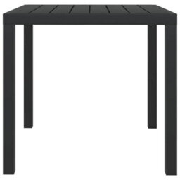Walplus Garden Table Black 80X80X74 Cm Aluminium And Wpc - thumbnail 2