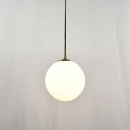 First Choice Lighting Set Of 2 Grosvenor  - Satin Brass Pendant Lights With Glass Globes - thumbnail 6