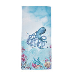 Catherine Lansfield Octopus Absorbent Beach Towel Blue 76X160Cm - thumbnail 3