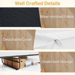 Single Size Guest Bed With Breathable Fabric - thumbnail 4
