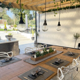 Industville Brooklyn Outdoor & Bathroom Pendant, Pewter Holder, Pewter Ring, Globe Glass - thumbnail 4