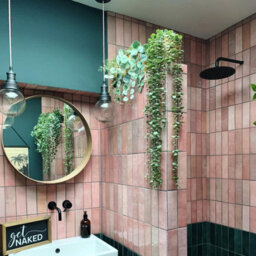Industville Brooklyn Outdoor & Bathroom Pendant, Pewter Holder, Pewter Ring, Globe Glass - thumbnail 2
