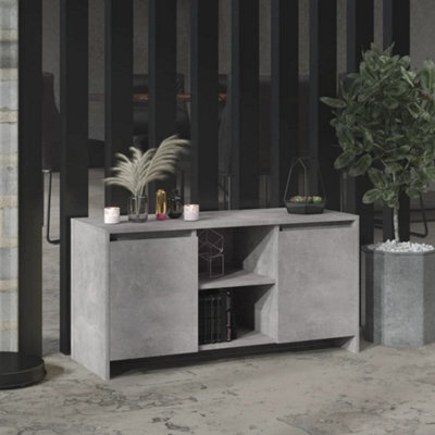 Berkfield Tv Cabinet Concrete Grey 102X37.5X52.5 Cm Engineered Wood - image 1