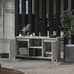 Berkfield Tv Cabinet Concrete Grey 102X37.5X52.5 Cm Engineered Wood - thumbnail 7