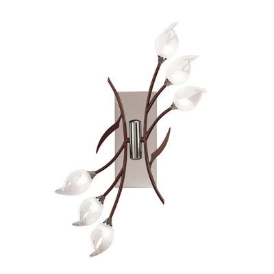 Luminosa Lighting Luminosa Holland Ceiling/wall Switched 6 Light G9, Polished Chrome/wenge - image 1