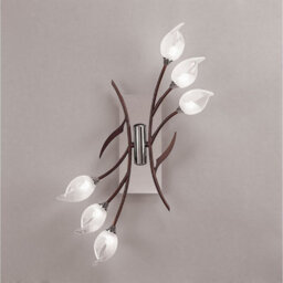 Luminosa Lighting Luminosa Holland Ceiling/wall Switched 6 Light G9, Polished Chrome/wenge - thumbnail 2