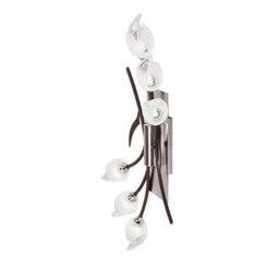 Luminosa Lighting Luminosa Holland Ceiling/wall Switched 6 Light G9, Polished Chrome/wenge - thumbnail 3