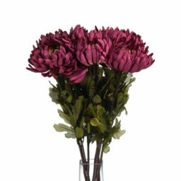 Hill Interiors Chrysanthemum Purple Autumn Spider Faux Plant - thumbnail 6