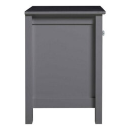 Living And Home Grey Small Side Table With Drawer For Living Room - thumbnail 4