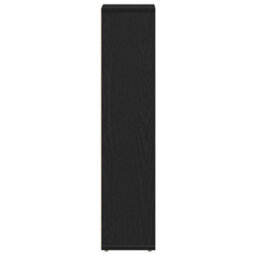 Berkfield Durable Bathroom Cabinet With Roll Holder Black 20.5X20X90 Cm - thumbnail 5