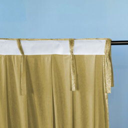 Neel Blue 3X3M Crushed Velvet Backdrop, Photography Background Blackout Curtain - Gold - thumbnail 4