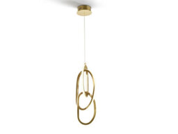 Luminosa Lighting Luminosa Nexo Pendant Ceiling 3 Light Gold Led 3000K - Uk Stock - thumbnail 5