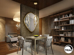 Luminosa Lighting Luminosa Nexo Pendant Ceiling 3 Light Gold Led 3000K - Uk Stock - thumbnail 2