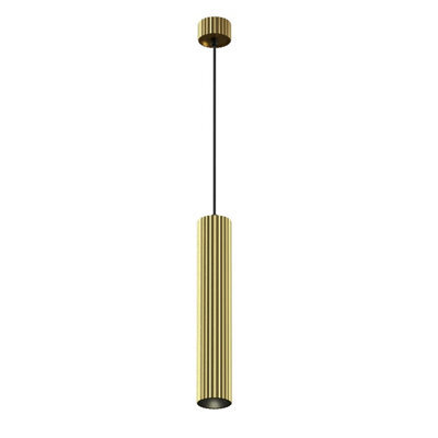 Luminosa Lighting Luminosa Calipso Slim Pendant Ceiling Light Brass 1Xgu10 - image 1